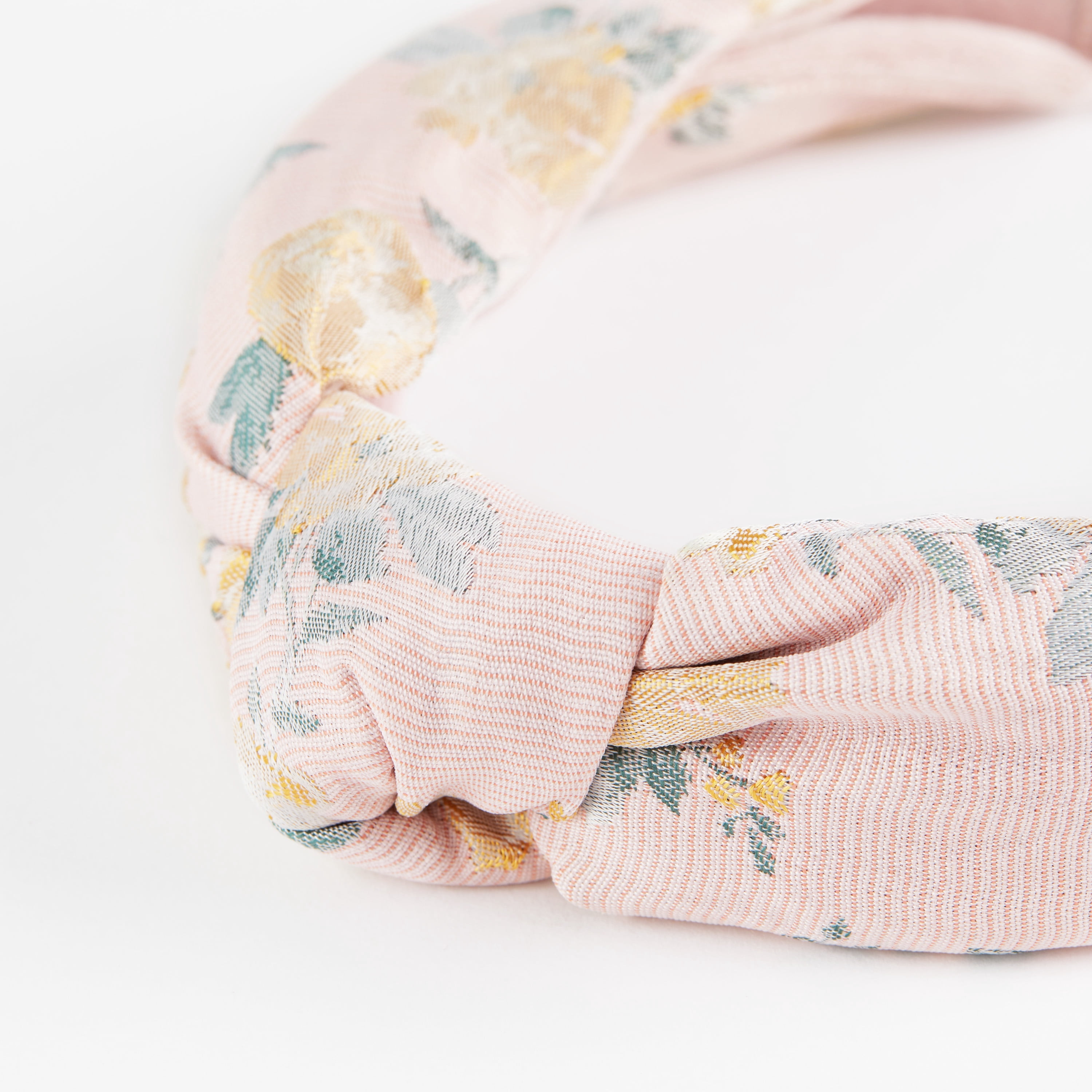 Hairitage Brocade Headband for Women & Girls | Set of Non-Slip Hair Accessories for All Hair Types | Pink, 1PC