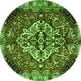 thumbnail image 1 of Ahgly Company Indoor Round Persian Green Traditional Area Rugs, 7' Round, 1 of 1