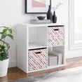 thumbnail image 2 of Linon Lane Four Cubby Open Back Storage Cabinet in White Wood, 2 of 14
