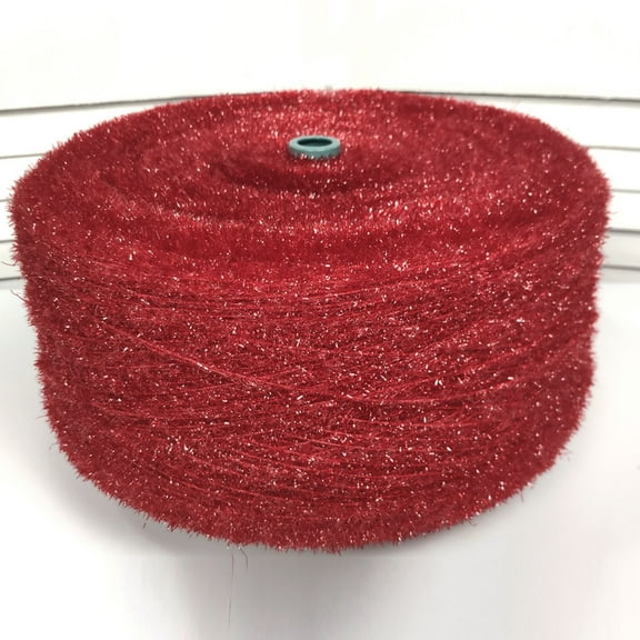 NAMZI 200g Crystal Sequined Iridescent Yarn, Popular Fashion Hand Crochet Knitting Weave for DIY Crafts, Wine Red