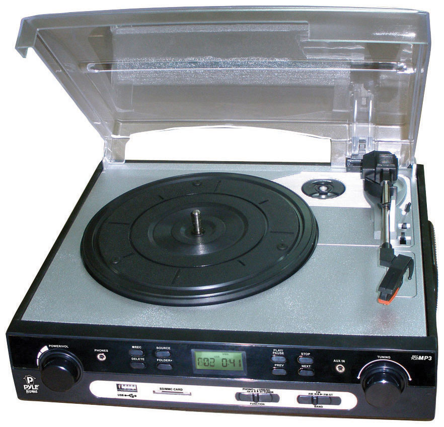 PYLE PLTTB9U USB Turntable with directtodigital USB/SD Card Encoder