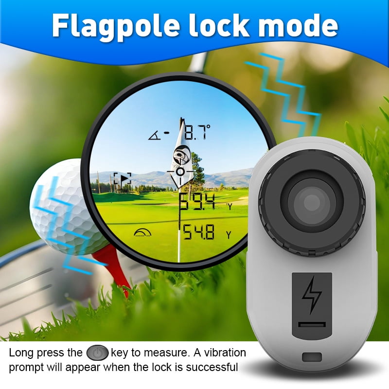 BOAYAL Laser Golf Rangefinder 1200 Yards  6X Magnification with Slope Flag Lock Vibration 750mAh Laser Range Finder for Golfing Hunting