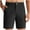 Black, variant on BXINGOHAI Men's Casual Shorts Slim Fit Resistant Shorts Solid With Pocket Button Zipper Shorts 2024 Workout Elastic Waistband Shorts Today Sales Beige,M