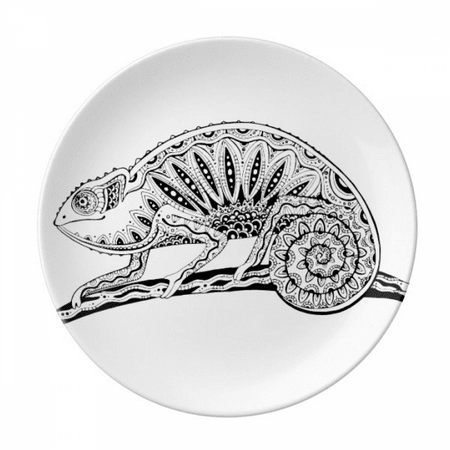 

Long Tail Lizard Animal Portrait Sketch Plate Decorative Porcelain Salver Tableware Dinner Dish