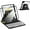 Black, variant on Keyboard Case for iPad Air 5/Air 4/iPad Pro 11(2022/2021/2020), iPad 360° Rotate Case with Keyboard, Detachable Round Keys Clear Back Cover with Pencil Holder