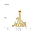 thumbnail image 4 of 14K 1 NINA Charm Yellow Gold Polished Dazzling Sculptural Luxury Celebrate milestones with style and brilliance, 4 of 4
