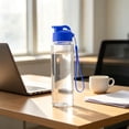 thumbnail image 5 of Anewi Plastic Water Bottles with Top Lid Lanyard and Carry Handle Reusable Leak Proof Sports Water Bottle for Gym 1PC Multiple Colors Available, 5 of 8