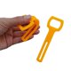 thumbnail image 4 of 2 correas de soporte de silicona flexibles para regulador de segunda etapa naranja, 4 of 9