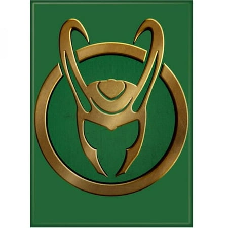 

Loki 828757 Marvel Studios Loki Series Helmet Symbol Magnet Cool Green