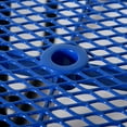 thumbnail image 5 of GVN Picnic Tables for Backyard,Square Outdoor Steel Picnic Table 46" blue ,with umbrella pole, 5 of 8