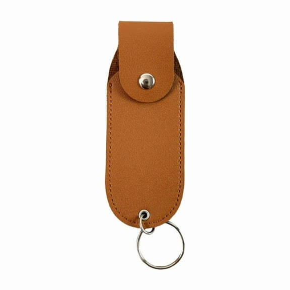 Miniature Pepper Sprays Holder Keyring Practical PU Leather Pouch Portable Sleeve for Personal Safety Devices