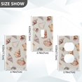 thumbnail image 7 of Yayeee Toggle Light Switch Wall Plate 1-Gang 4.5"x2.7" Home Decorative Outlet Cover, Red Watercolor Seashells, 7 of 7
