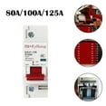 thumbnail image 2 of 1P DC Mcb 600V 125A 100A 80A Circuit Breaker for PV System Battery Main Switch, 2 of 5