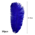 thumbnail image 4 of 10pcs natural male ostrich feathers 25-30cm/10-12inch Large fluff Blue, 4 of 5