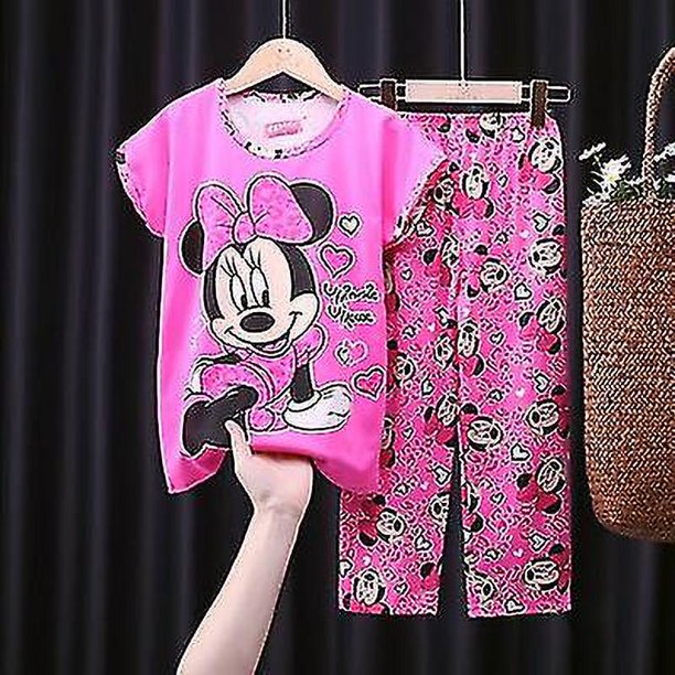 12 (100-110 cm) coffeeChildren Algodón Princesa Anna Elsa Pijamas Conjunto de ropa de dibujos animados para niños Pijamas de manga de bebé Ropa de hogar Pijamas para niños esquí esquí Gafas de esquí