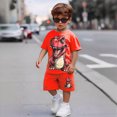 thumbnail image 4 of UAYOTSE Toddler Baby Boy Summer Outfit Funny Letter T-Shirts Top Shorts Set Infant Boy Summer Clothes 6 12 18 Months 2T 3T Sets,Sizes 3-4 Years, 4 of 8