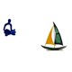 thumbnail image 1 of Figura de pensador abstracto,Estatua de pensador abstracto,decoración para el hogar,Figura de velero,Escultura de velero de hierro para decoración de oficina y hogar,Estatua de barco de, 1 of 8