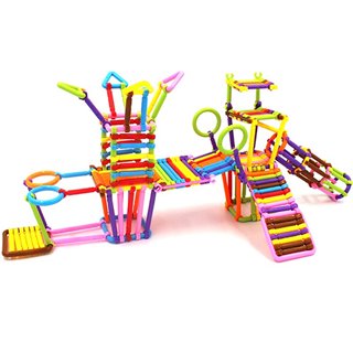 500 Pieces DIY Smart Sticks Building Blocks Creative Intelligence Toys 3D  Puzzle Educational Toy Set Random Color