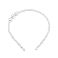 thumbnail image 1 of relayinert Bandeau Perle Exquise Réglable Résistant à l'Usure Accessoires de Coiffure Chic Universel Cadeaux de la Saint-Valentin Diadèmes pour Femmes 3 Grandes Perles, 1 of 8