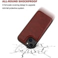 thumbnail image 6 of REQO Compatible with iPhone 13 Mini Wallet Case with Card Holder, PU Leather Kickstand Card Slots Case, Double Magnetic Clasp and Durable Shockproof Cover 5.4 Inch(Brown), 6 of 7