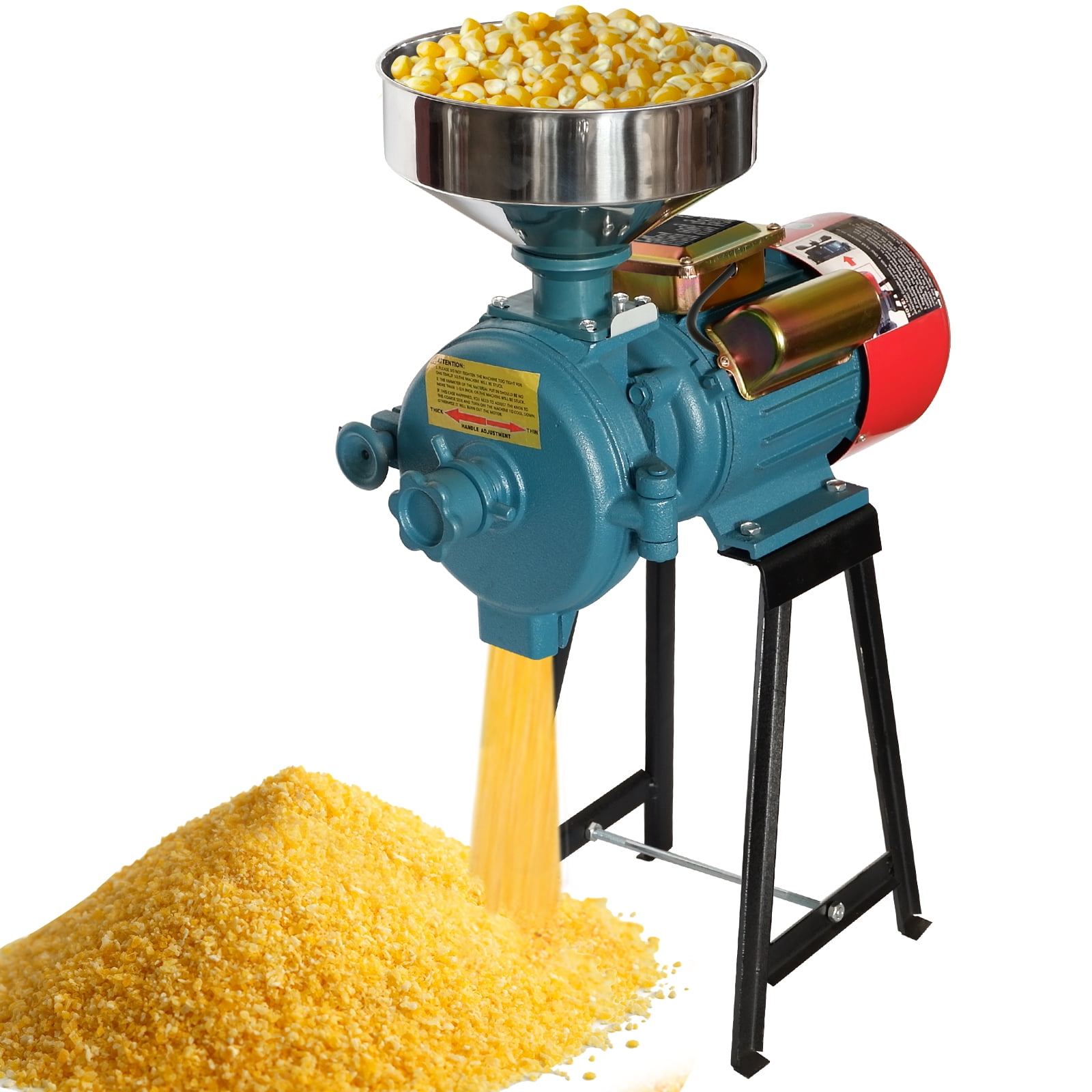 Feed mill grinder Corn Grain oats wheat freshly cut grass crusher 2500W-220V 