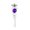 Purple, variant on Rotating Wind Chimes Garden Decor Round Ball Garden Tools Wind Spinner for Yard Patio Lawn Garden Decoration DisplayPurple