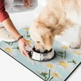 thumbnail image 2 of Cute Vintage Daisy Pet Feeding Mat - Absorbent Non-Slip Dog Food Mat - Waterproof Floral Pattern - Boho Daisy Aesthetic - Easy Clean for Senior Dogs, 2 of 4