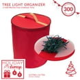 thumbnail image 3 of Simplify Christmas Tree Light Storage Bag in Red, 3 of 12