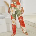 thumbnail image 3 of Strawberry Fruit Watercolor Winter Female Pants Flannel High Waist Women Pants Lady Warm Straight Leg Plush Trousers, 3 of 7