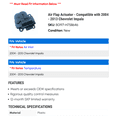 thumbnail image 2 of Air Flap Actuator - Compatible with 2004 - 2013 Chevy Impala 2005 2006 2007 2008 2009 2010 2011 2012, 2 of 2