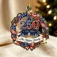 thumbnail image 6 of 250th Anniversary Christmas Ornament,Patriotic 2D Acrylic Keepsake for Christmas Tree,Car,Home Wall Commemorative Holiday Decoration(D), 6 of 6