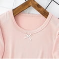 thumbnail image 6 of Toddler Girl Pajamas Thin Solid Print Long Sleeve Crew Neck T-Shirt And Trousers 2 Piece Loungewear Pjs for Girls Size 1-2 Years, 6 of 8