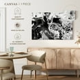 thumbnail image 5 of Elephant Stock Monochromatic Abstract Wall Art - Horizontal Canvas Wall Art - Living Room Wall Decor - Abstract Canvas - Gray And Black Decor - 45" x 30", 5 of 8