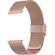 thumbnail image 2 of Correa de malla de acero inoxidable para hombre y mujer, correa ajustable de liberación rápida, pulsera de metal fino con cierre de seguridad de 18mm, oro rosa, 2 of 5