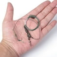 thumbnail image 3 of Carp fishing Rigs Hook Group Soft Braid Coated Curve Shank Barbed Hook Pack, 3 of 11