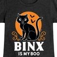 thumbnail image 3 of Hocus Pocus - Binx Is My Boo - Toddler And Youth Girls Short Sleeve Graphic T-Shirt, 3 of 5