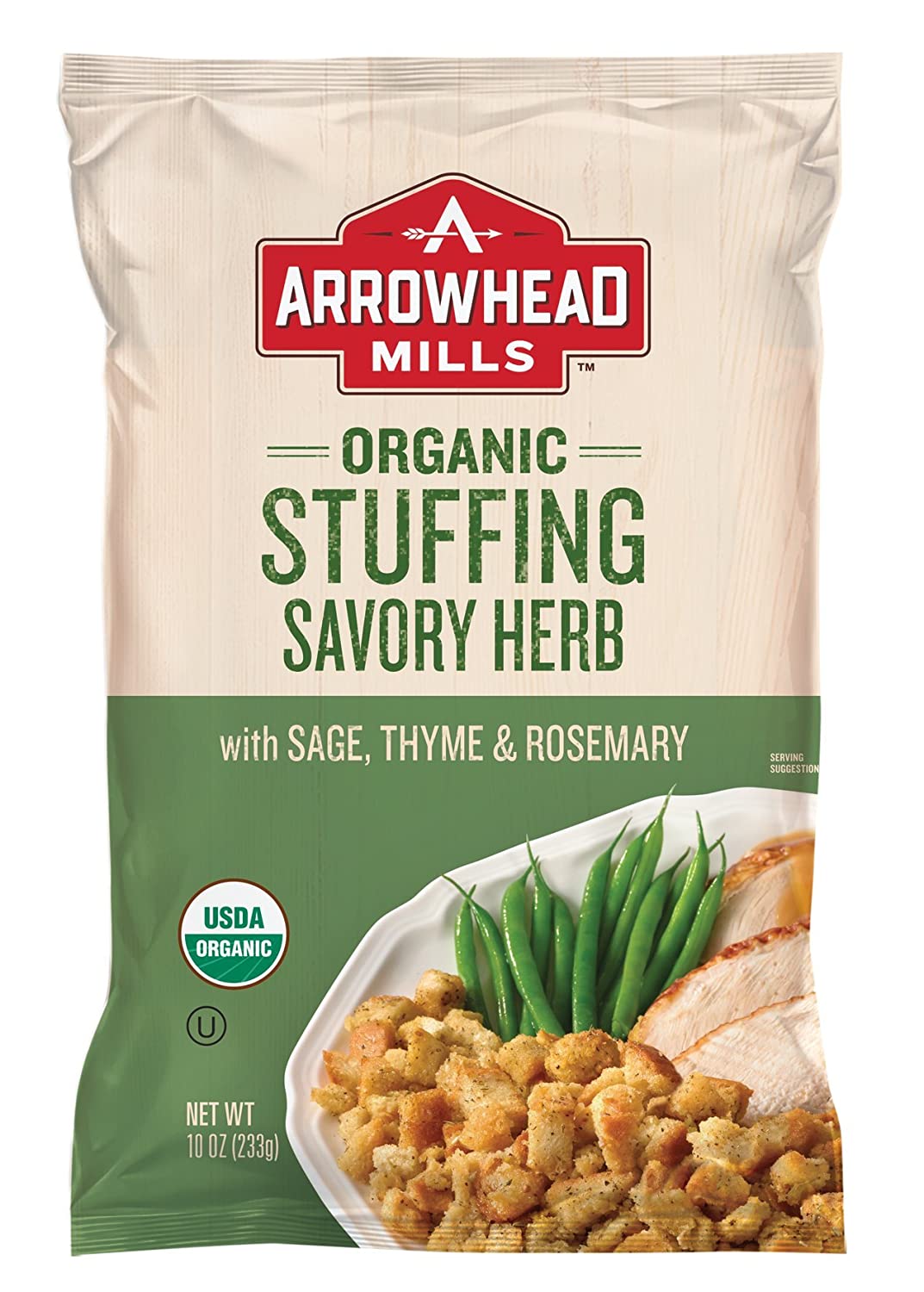 Arrowhead Mills Organic Stuffing, Savory Herb, 10 oz. Bag (Pack of 12