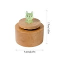 thumbnail image 4 of Msgweeeg Kids Toys Girls 3-5 Musical Instruments Mini Luminous Circular Music Box Wooden Rotating Music Box Children's Toy Ornament Boys and Girls Holiday Birthday Gift Gifts for Him, 4 of 7