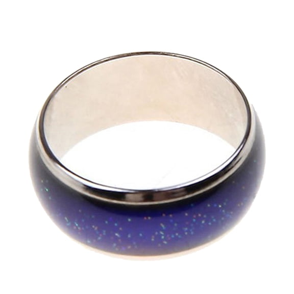 Joernso Women Men Creative Mood Temperature Color Changing Finger Ring Jewelry Gift for Party Club Dating