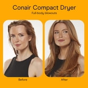 Conair 1875W Compact Folding Handle Hair Dryer, Travel Hair Dryer, Dual Voltage
