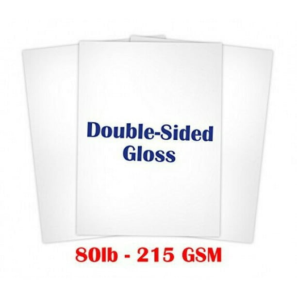 Double Sided Gloss Card stock Paper Size 8 1/2 X 1150 Sheets Walmart