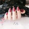 thumbnail image 4 of Soidarity 24X Matte Press on Nails Uñas acrílicas DIY para amantes de la manicura 1 negro mate Juegos de manicura 7 café oscuro, 4 of 4