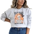 thumbnail image 4 of Nightmare Before Coffee Sweatershirt for Women and Teens Funny Retro Skeleton Halloween Gray Sweatshirt Adult X-Large, 4 of 4