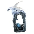 thumbnail image 5 of Ebros 21"H White Frozen Dragon On Cavern With Wyrmling Hatchling In Egg Statue, 5 of 7