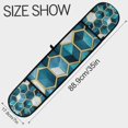 thumbnail image 3 of Yayeee Double Oven Mitt Kitchen Heat Resistant Baking 35" x7" Quilted Glove, Light Blue Geometric Pattern, 3 of 6