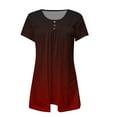 thumbnail image 5 of Endives Women's Short Sleeve T-shirt Tunic Tops Short Sleeve Shirts Up Casual Ruched Blouses Womens Tops, 5 of 5