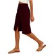 thumbnail image 4 of TaTaai Summer Shorts Breathable Soft Women Loose Fit Knee Length Capris Solid Color Side Slit Pockets Elastic Waist For Home Daily Casual Beach Gift, 4 of 5