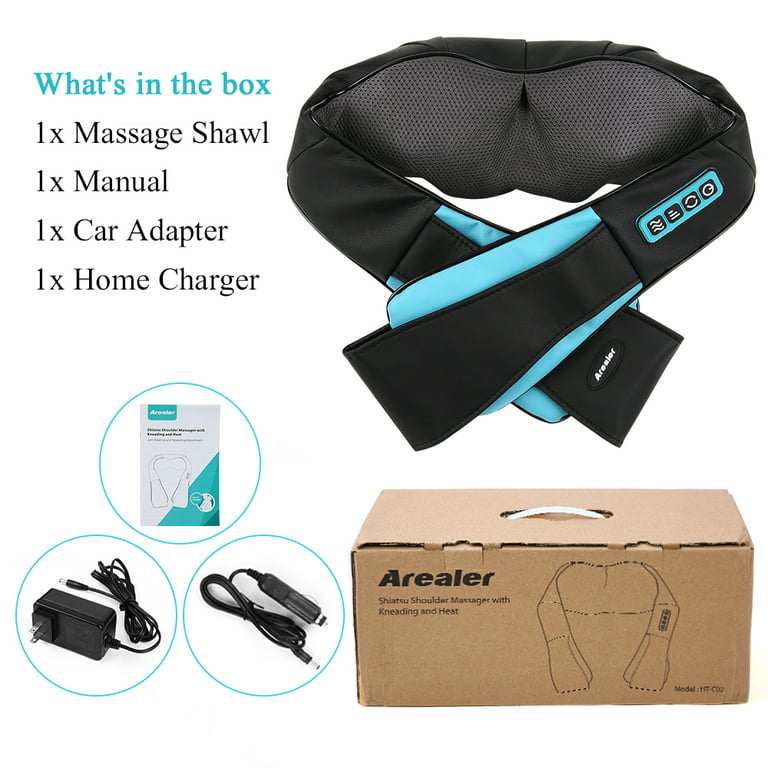 Portable Design Back Shoulder and Neck Massager Body Relaxing Smart Massage  Shawl Shiatsu Back Neck Massager with Heat Therapy - China Massage SPA  Equipment, Massager Manufacturer