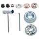 thumbnail image 5 of Cepillo de limpieza para cortacésped, herramienta de limpieza, cepillo fregador para entradas de vehículos, cortacésped eléctrico, accesorios de jardí Adaptador de 10 piezas, 5 of 8