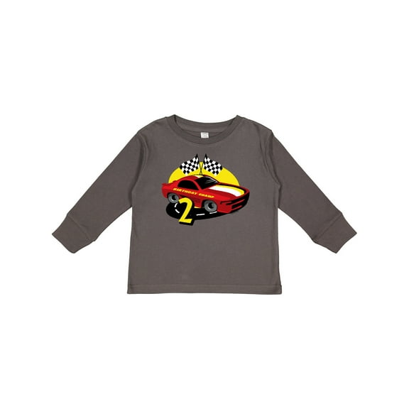 Inktastic Race Car 2nd Birthday Boys Long Sleeve Toddler T-Shirt